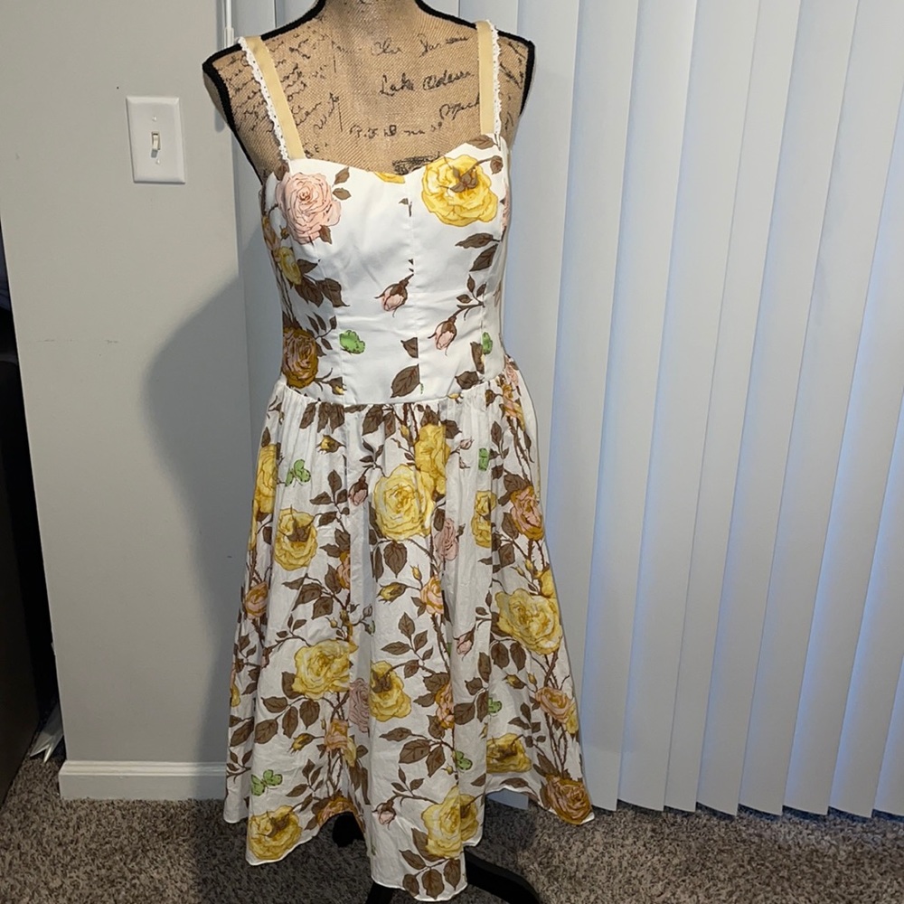 Nicole Miller collection sz 12 floral tank dress